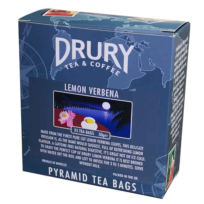 Drury Lemon Verbena Pyramid Tea Bag
