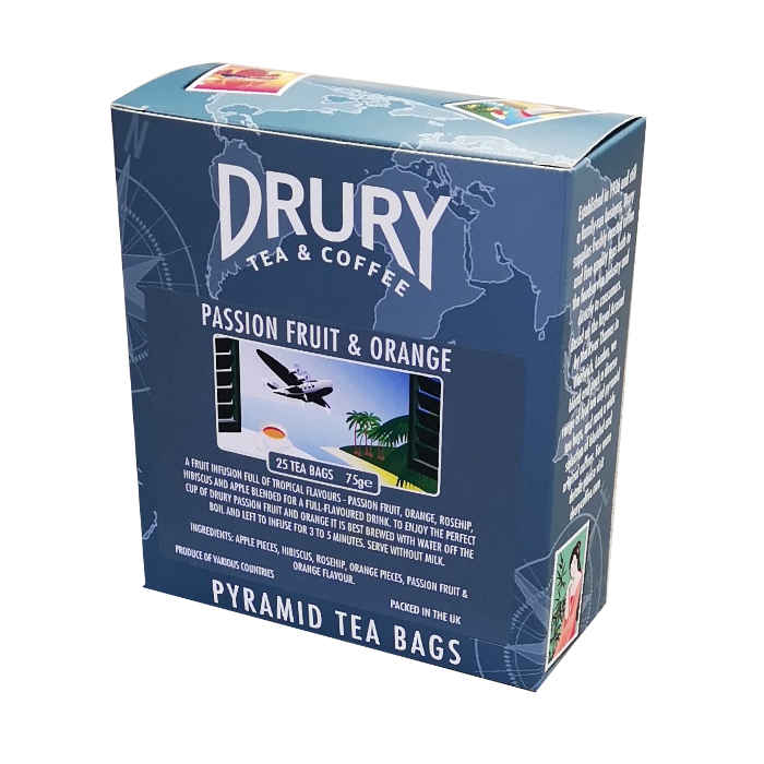 Drury Passion Fruit & Ginger Pyramid Tea Bag